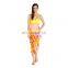 Abstract Print Sarong yellow print