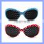 Colored Plastic Framed Fashion Pinhole Glasses for Children