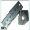 Outdoor steel traffic safety perforated square sign post