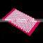 High Quality Natural Linen Flower of life Plastic Spike NBR Yoga mat and Acupressure Mat and Pillow set