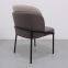 Modern living room furniture metal legs fabric upholstered dining chair