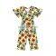 Girl Bell Sleeve Jumper Bodycon Jumpsuit Baby Romper Floral