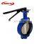 ductile cast iron 4 inch pneumatic actuator wafer butterfly valve