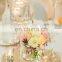 Simple design Glass mirror table tops centerpieces for wedding tables decoration