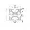 SHENGXIN high grade AR3030L aluminium frame material t slot extrusion aluminium profile