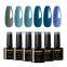 blue green glitter series UV Gel Set 6 Color Nail Art Salon UV Gel Soak Off Gel Polish