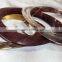 Brass And Wood Bangle Set of 5 Piece 10313, Metal Women Bangle
