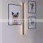 Minimalist Wall Light Line Black Solar Light Indoor And Outdoor Decorative Wall Light LED Long Wall Lamp