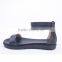 Happy feet low price wholesale ladies platform zipper up annulus ankle sandals