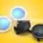 designer unique style fashionable full metal frame mirror round sunglasses with sun and star decoration