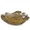 Fancy wooden bird pots bowl