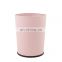 Home and office open top stainless steel tank 4L metal trash can without lid pink color paper basket bathroom trash can