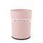 Home and office open top stainless steel tank 4L metal trash can without lid pink color paper basket bathroom trash can