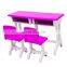 2019 cheap plastic student kids study table and chairs set for children