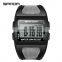 SANDA 222 Trendy High End Men's Digital Sports Watch Resin Strap Luminous Week Display Male Watches