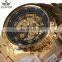 SEWOR luxury brand male mechanical automatic clock watch transparent skeleton waterproof men watches