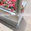 Weldon outdoor stainless steel windbreak glass cafe barrier, Pavement division Floor movable flower pot