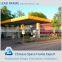 Private custom design prefabricated steel structure space frame gas station canopy