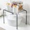 Kitchen Pantry Organizer Steel Metal Wire Under Sink Cabinet Storage Shelf Spice Dish Rack