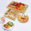 Large High Quality Bamboo Cheese Board Charcuterie Platter Knife Set With Snack Tray