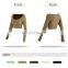 Ribbed Semi Fixed Cups Yoga Long Sleeve Crop Tops Custom High Impact Fitness Sports Bras