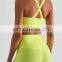 Custom Logo Cross Back Sexy Yoga Bra Women Workout Running Gym Bra Top Ladies Bodybuilding Fitness Wear Sports Clothing