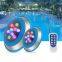 Pikes Stainless Steel Wall Mounted LED Pool Light Remote Control Underwater Lamp for Swimming Pools