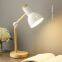 Creative Nordic Wooden Art Iron LED Folding Simple Desk Lamp Eye Protection Reading LED Table Lamps Room Home Decor Night lights