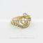 Wholesale Price Fashion Gold Crown Ring For Women