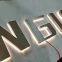 Acrylic luminous words mini words resin outdoor advertising back luminous stainless steel advertising