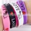 Factory direct sales eco-friendly newest fashion silicone bracelet