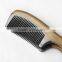 Anti static Green Sandal Wood Handcrafted Natural Black Buffalo Horn Health Comb