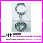 Fashion crystal keychai double heart charm bling bling