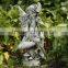 Seated Angel on Mushroom Garden Statue