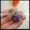 LFD-0012R ~ Wholesale Fashion Nature Amethyst Quartz Rings, Crystal Rhinestone Paved Amethyst Druzy Ring Jewelry