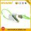 New design Metal 2 in 1 USB data charger cable for mobile phone and tablet