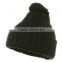 knit hat with ball top for men