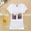 Factory cheap plain white t-shirts girls t shirts