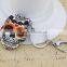 Wholesale new halloween jewelry skull pendant cheap acrylic material keychain