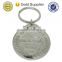OEM simple design brass/zinc alloy medal keychain
