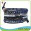 Hot Sale Custome Real Leather Colorful Stone Bead Bracelet