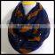 Fox print infinity scarf, spring scarf, fox scarf, print scarf Holiday Scarf. Valentine scarf. CREAM and Colorful scarf at stock