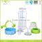 180ML Anti-colic Clear High Borosilicate Glass Baby Feeding Bottles With Handle And Bottom Cover