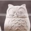 night owl animal ceramic craft porcelain jar for storage
