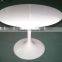 living room Eero Saarinen fiberglass tulip table