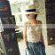 Fashion panama straw hat for women men elegant white fedora hats