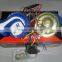 Classical horn 12v electric magic snail horn blue and white plastic snail horn