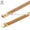 Fashion bracelet 2016 dubai gold jewelry wheat chain bracelet for men