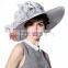 Women's Gorgeous Floppy Derby 57cm Large Wide Brim Wedding And Church Hats