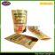 Flexible zip lock dry food package kraft paper bag with clear window